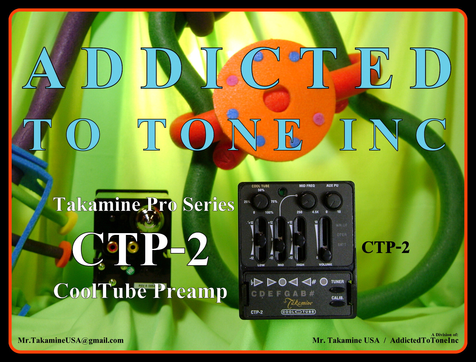 Takamine CTP 2 Cool Tube PreAmp NOS with How To Use Tutorial