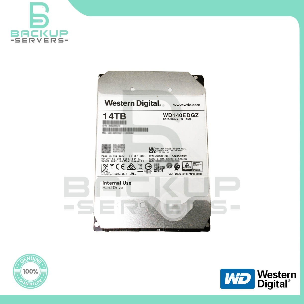 WD140EDGZ Western Digital 14TB 5400 RPM SATA 6Gb/s 3.5''Hard Drive