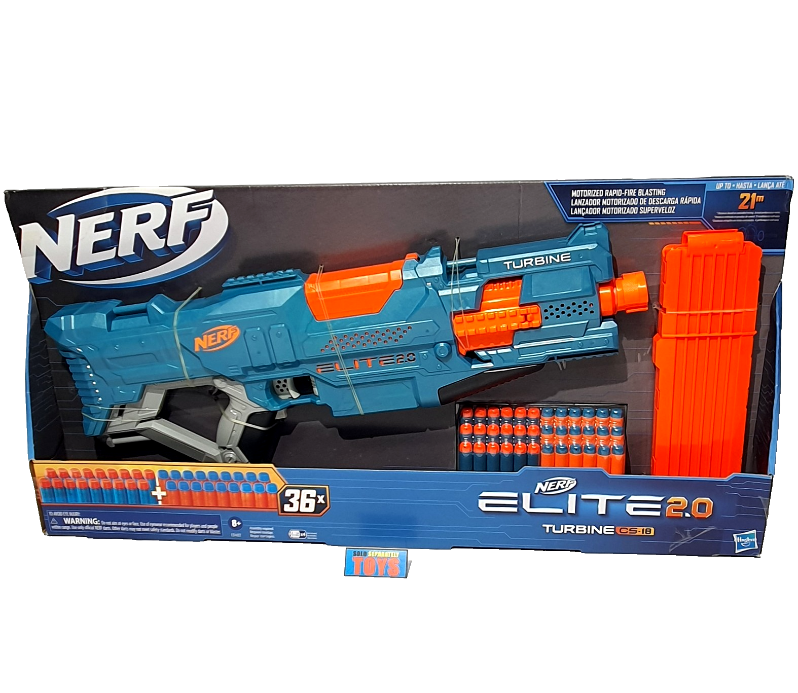 Nerf ELITE 2.0 Turbine CS-18 motirzed blaster Hasbro 36 dart toy