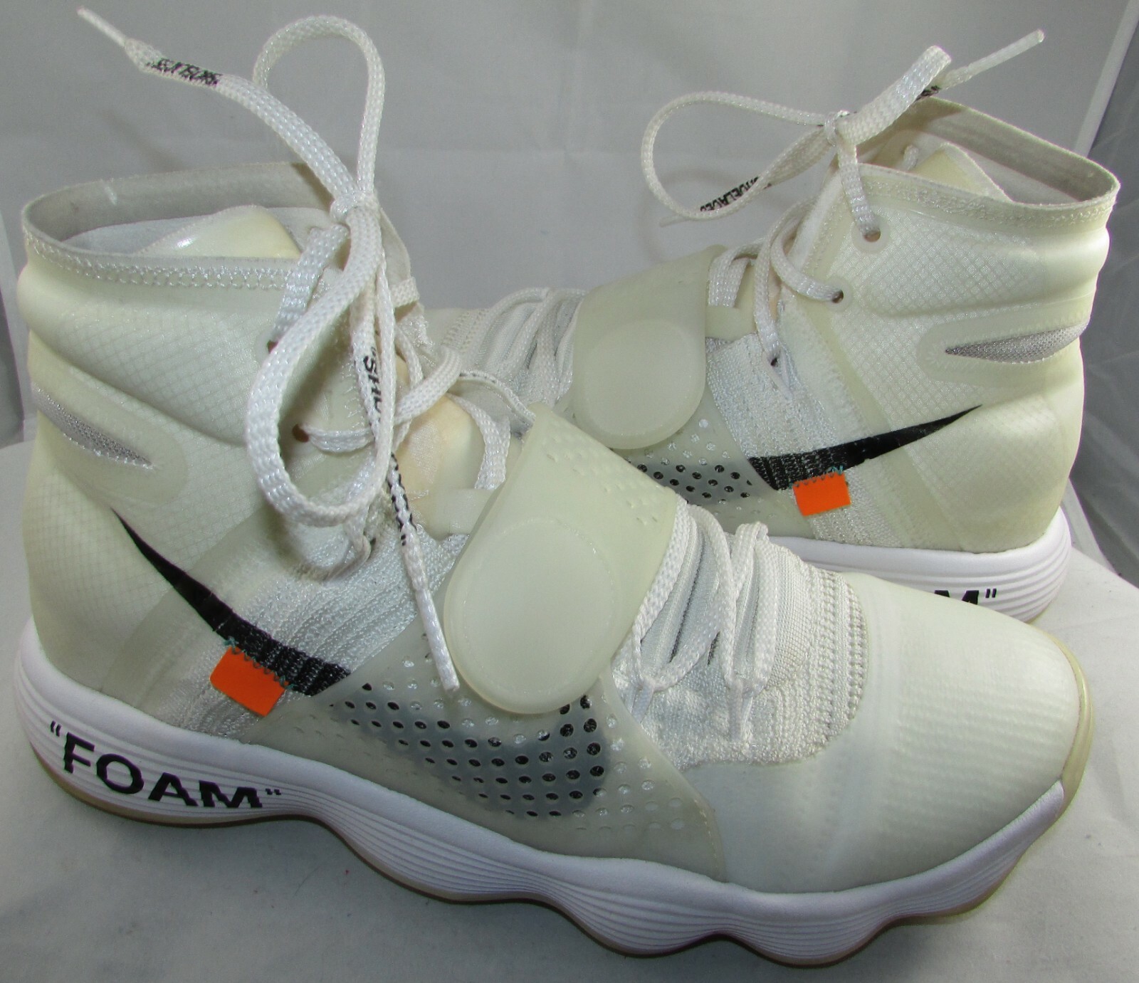 2017 Off-White Nike React Hyperdunk Flyknit Size 10 #AJ4578-100 | eBay