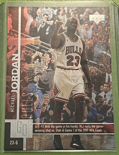 1997 upper deck game dated memoriable moments michael jordan #18