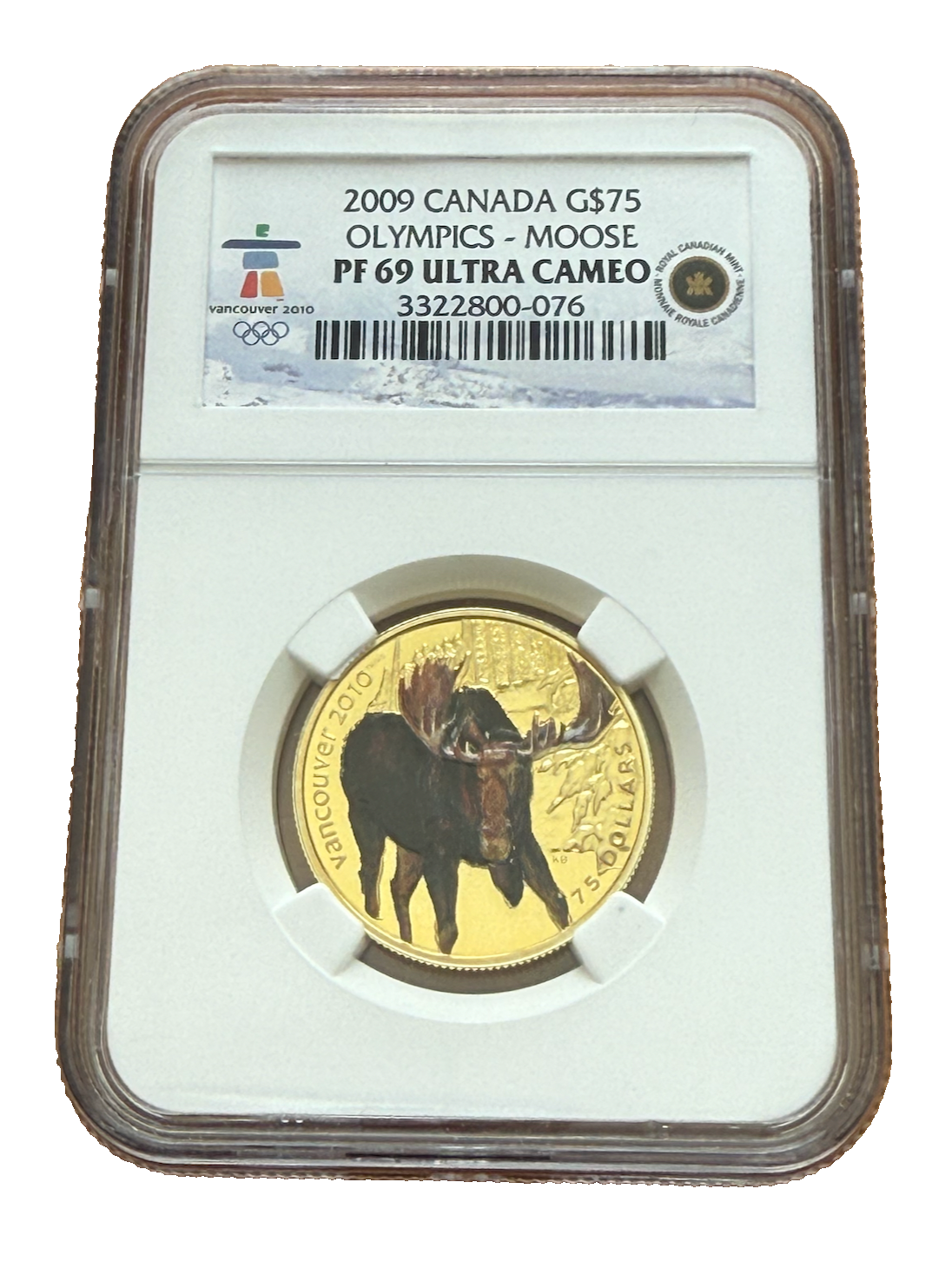 Canada 2009 Gold 75 Dollars $75 NGC PF69UC Olympics - Moose | eBay