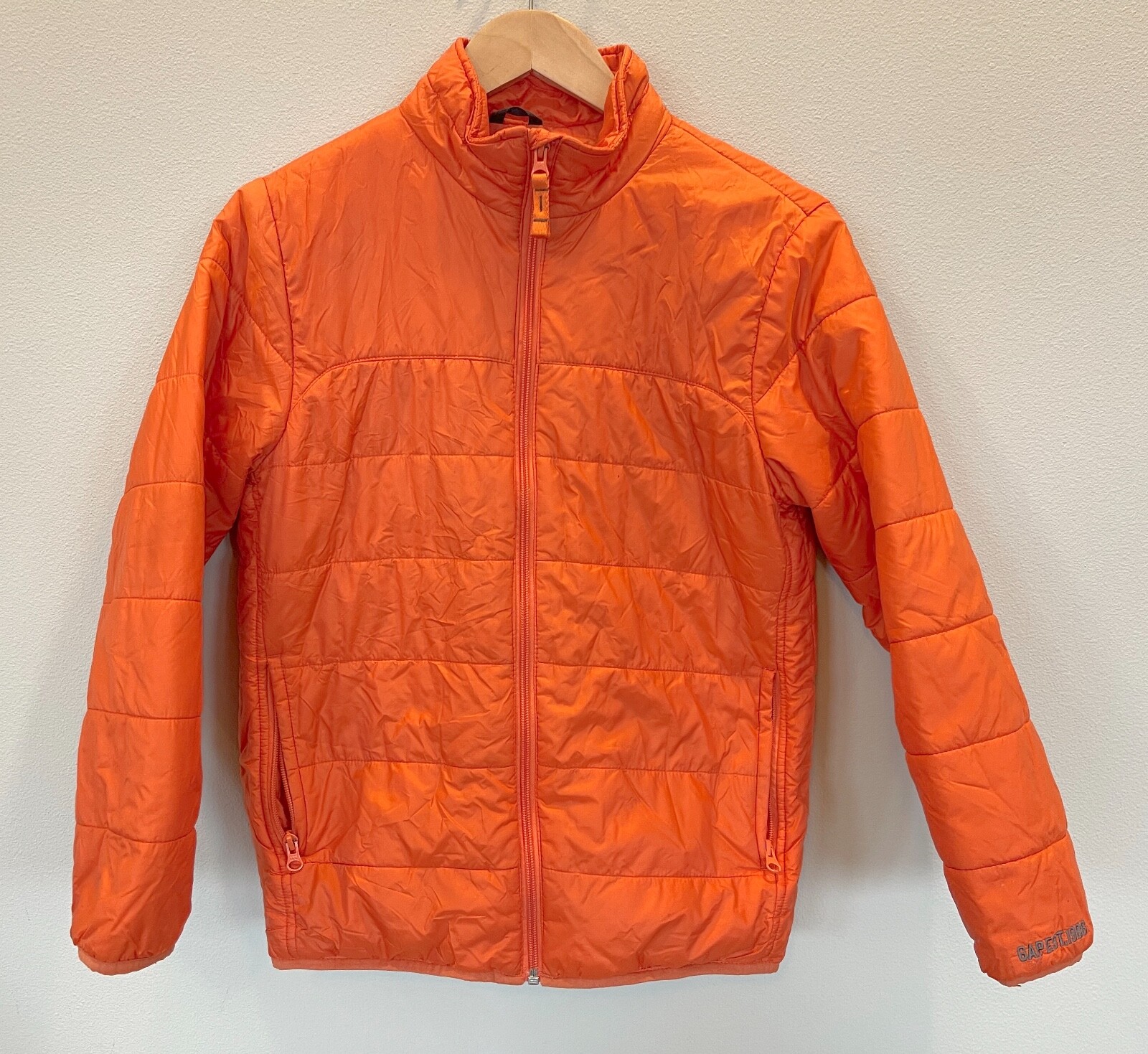 Gap Kids XL sz 12 Orange PUFFER JACKET coat unisex boy girl winter
