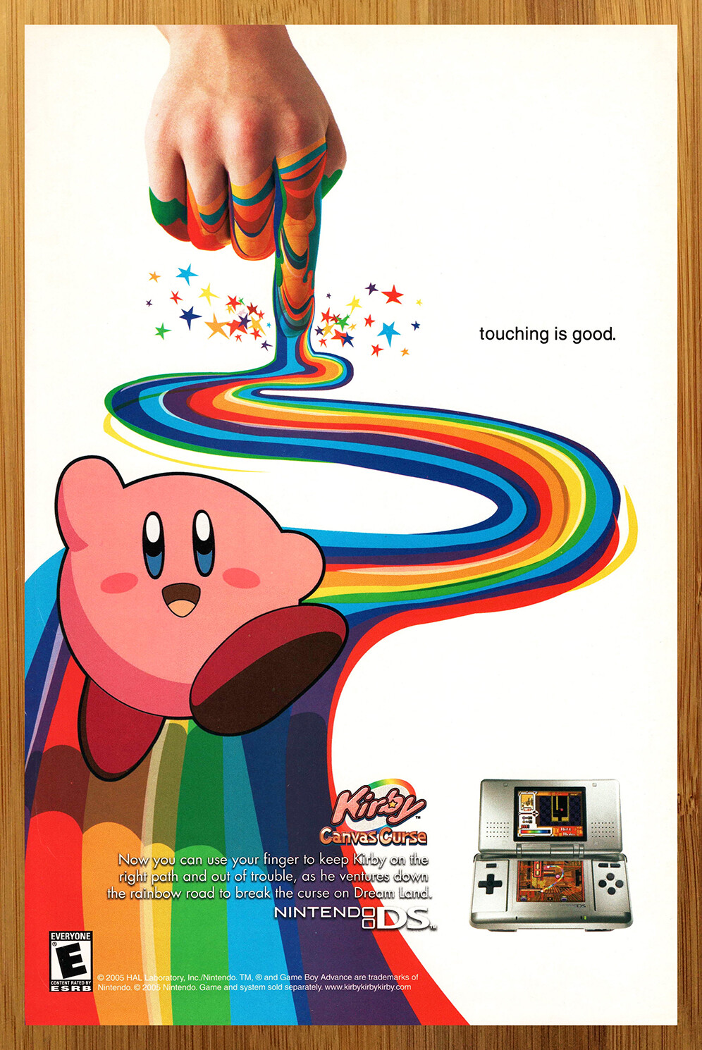 2005 Kirby Canvas Curse Nintendo DS Print Ad/Poster Authentic