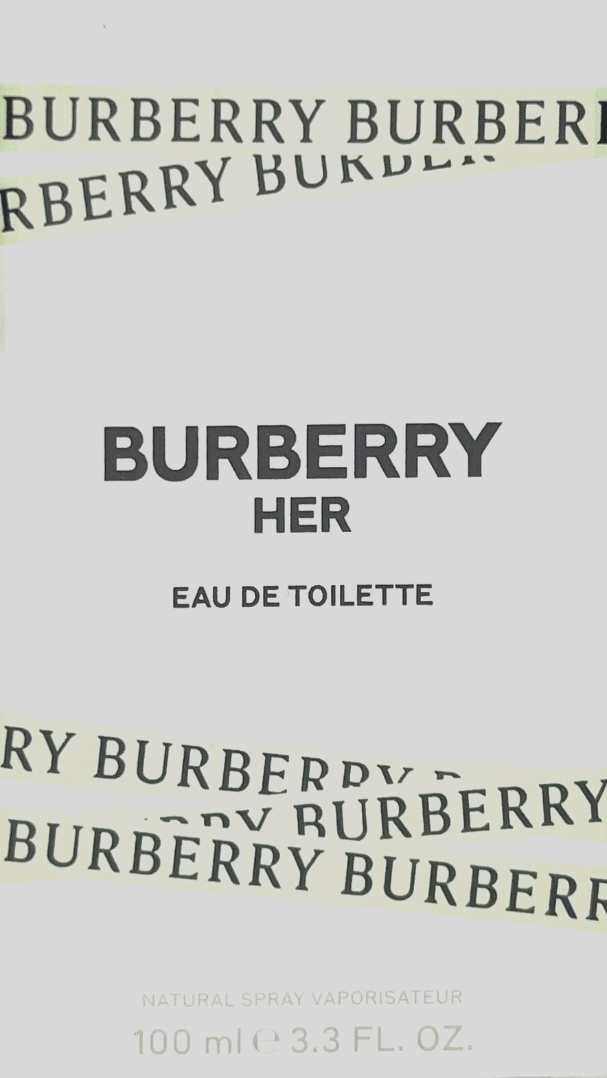 BURBERRY HER EAU DE TOILETTE FOR WOMEN 3.3 Oz / 100 ml BRAND NEW