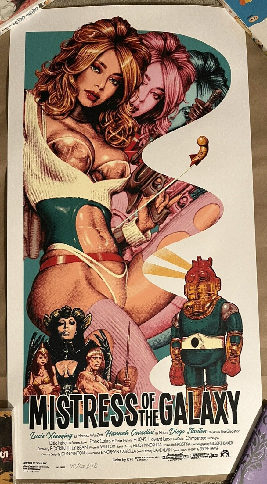 SIGNED Mistress of the Galaxy Poster Art Print Rockin' Jelly Bean
