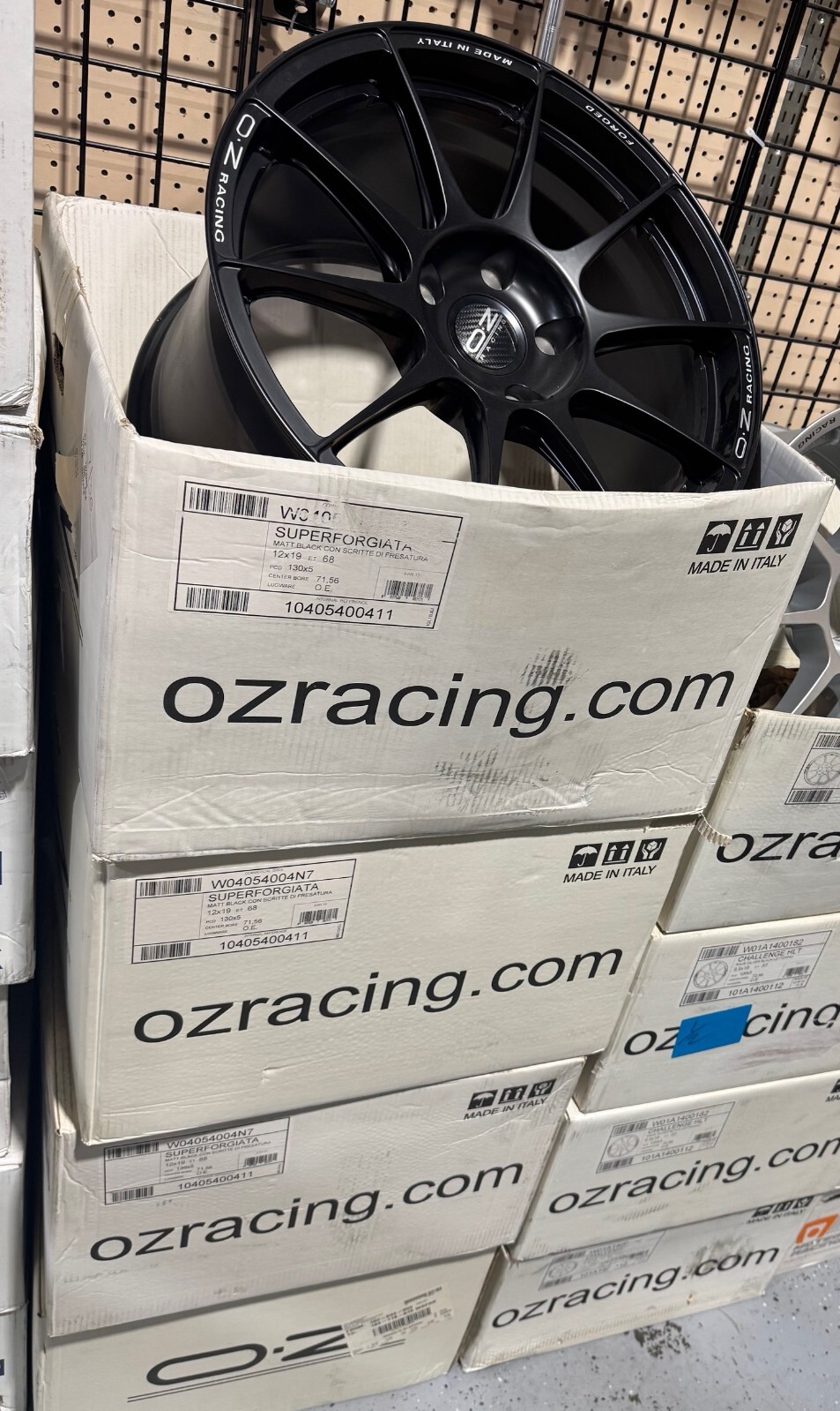 4 pcs OZ Racing Superforgiata 19x12 +68 5x130 for porsche 911 gt3