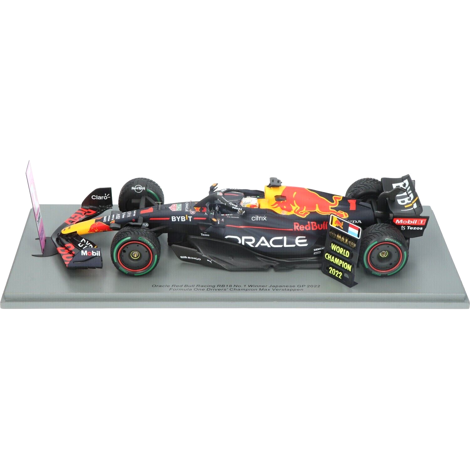 1/18 Red Bull RB18 Winner Japan GP 2022 Champion Max Verstappen by