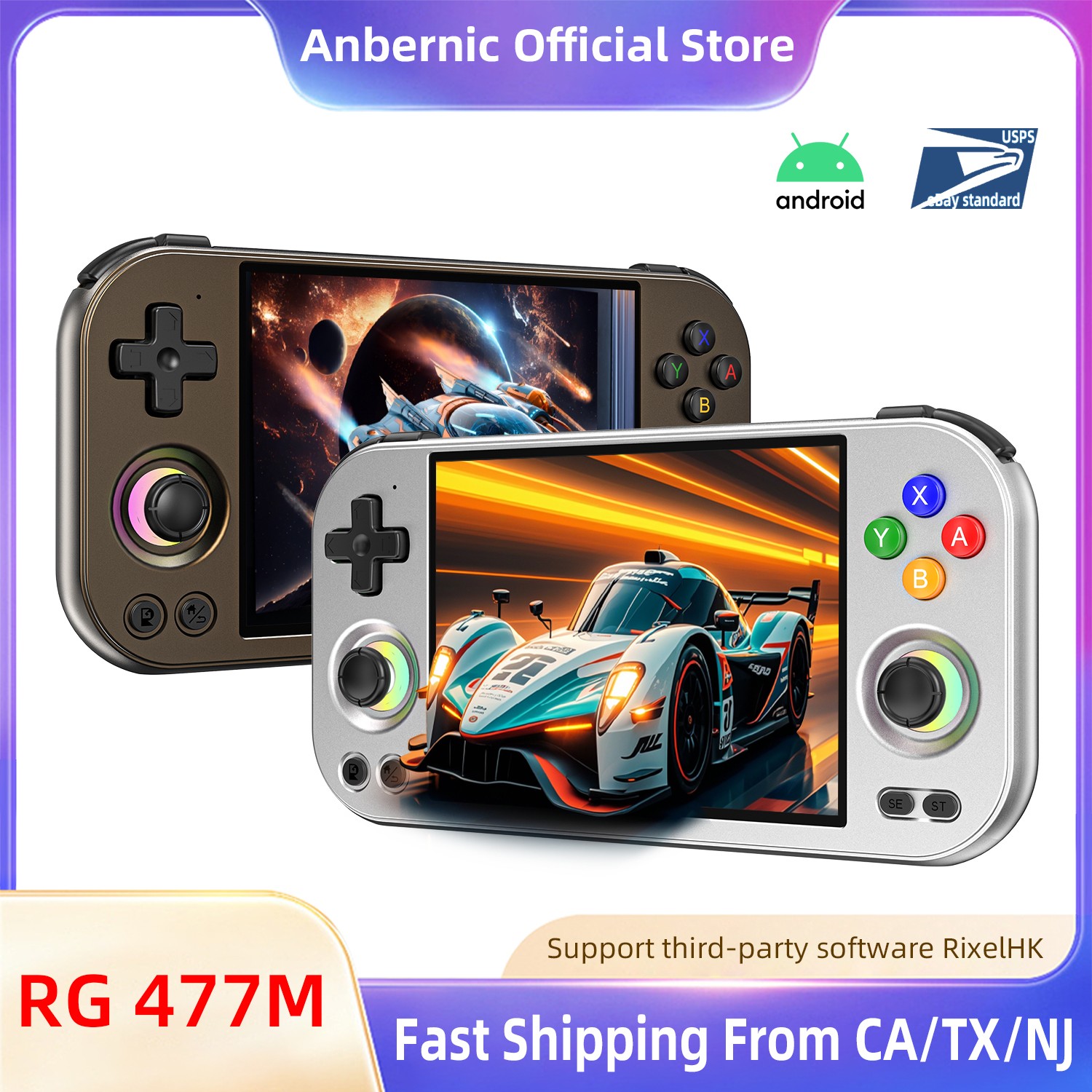ANBERNIC RG 477M Handheld Game Console 5300mAh Android 14 RG477M