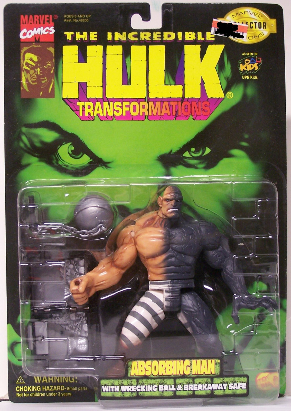 INCREDIBLE HULK Transformations series,ABSORBING MAN. Toy Biz 1997