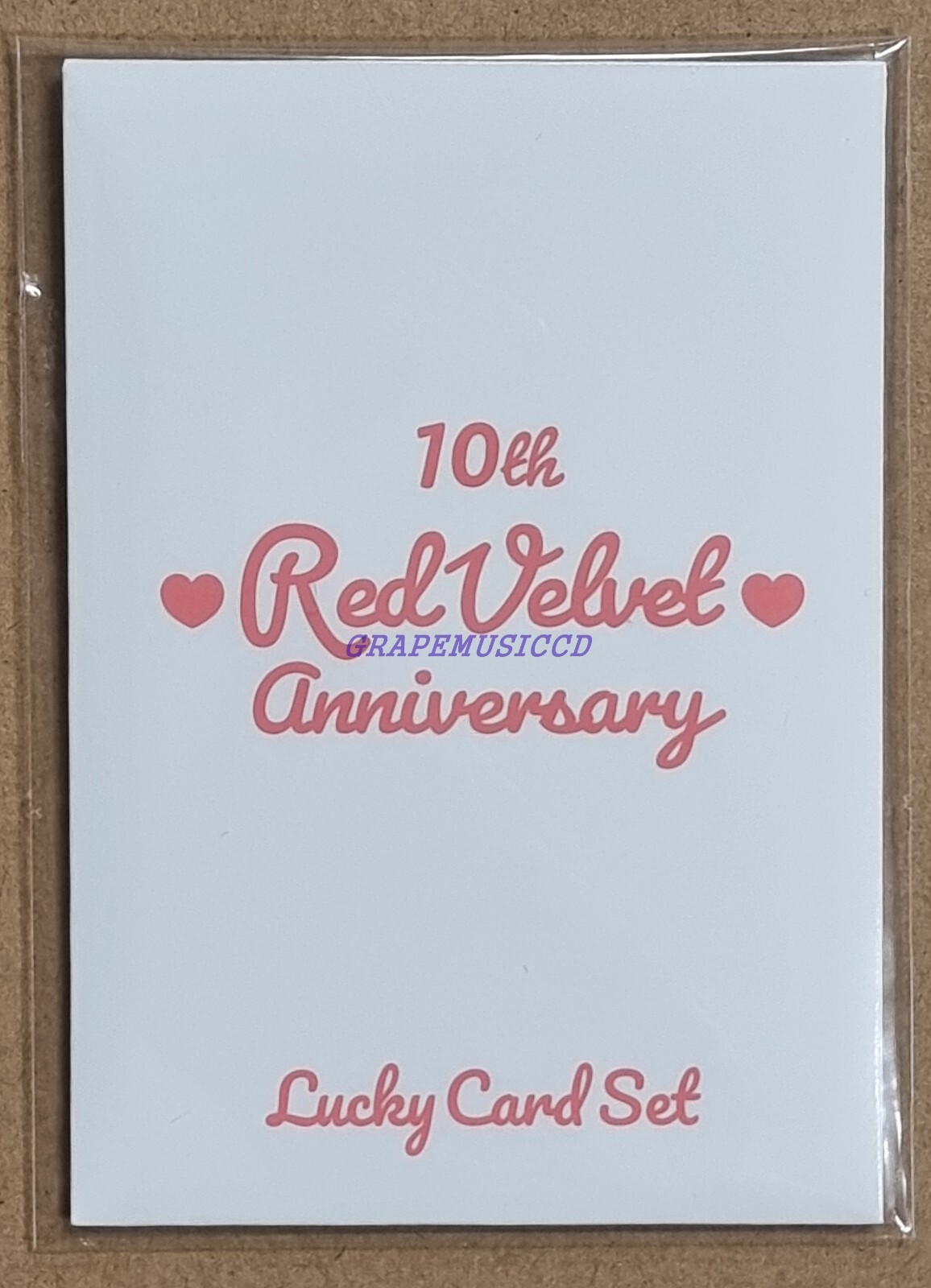 Red Velvet 10TH ANNIVERSARY SMTOWN OFFICIAL GOODS LUCKY CARD SET +