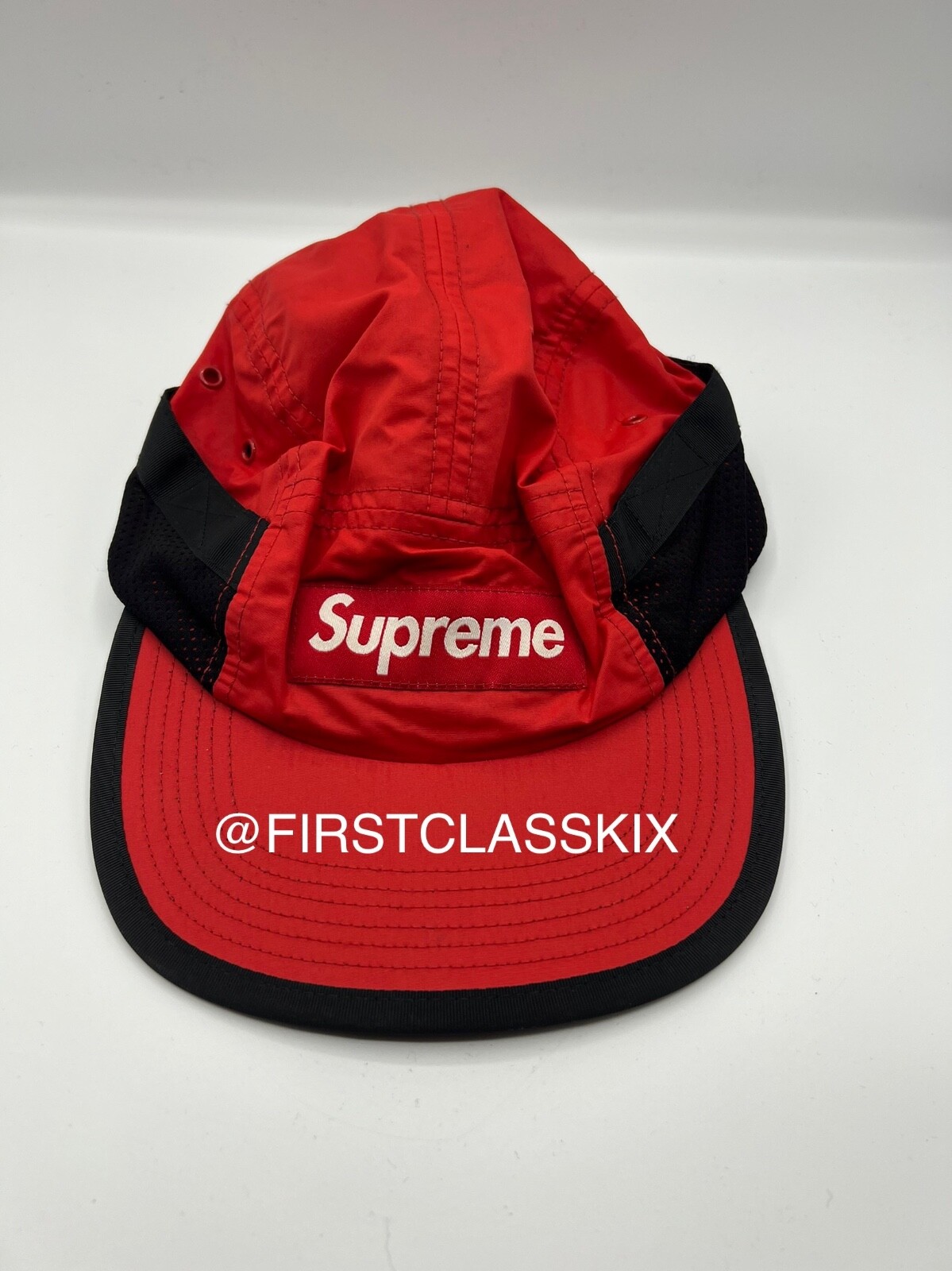 Supreme 5-Panel Camp Cap 'Red/Black Trim' | eBay