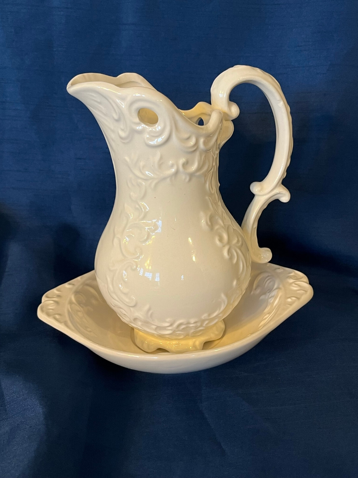 Vintage Napcoware Japan White Pitcher & Bowl C-7106 | eBay