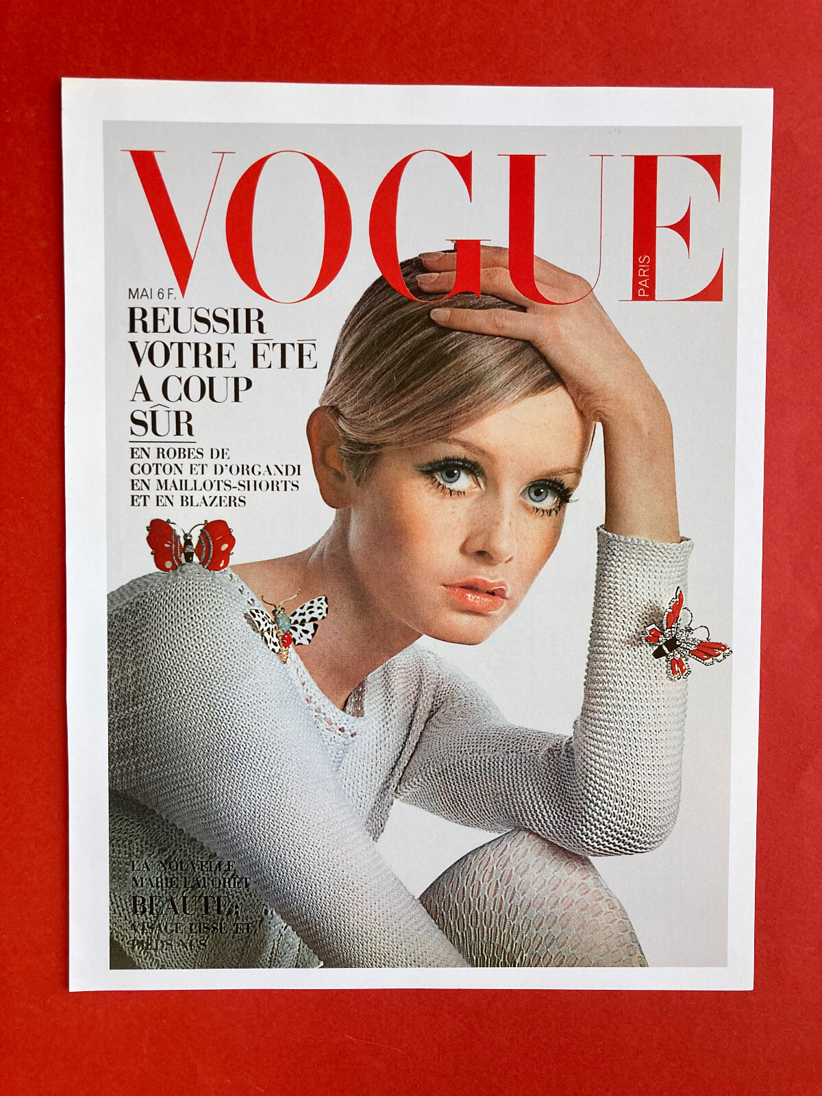 Vogue 1967 8月 twiggy ツイッギー ヴィンテージ雑誌 Vogue 1967 8月
