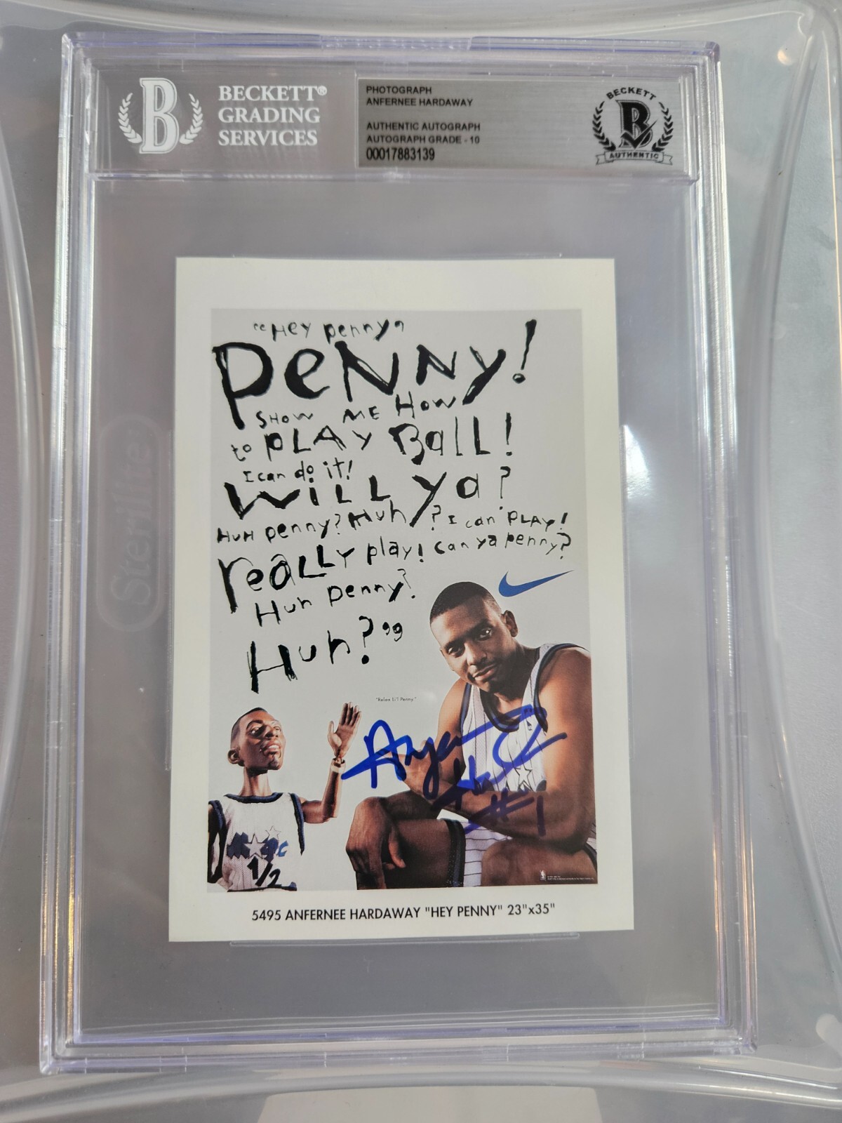 Penny Hardaway Signed 