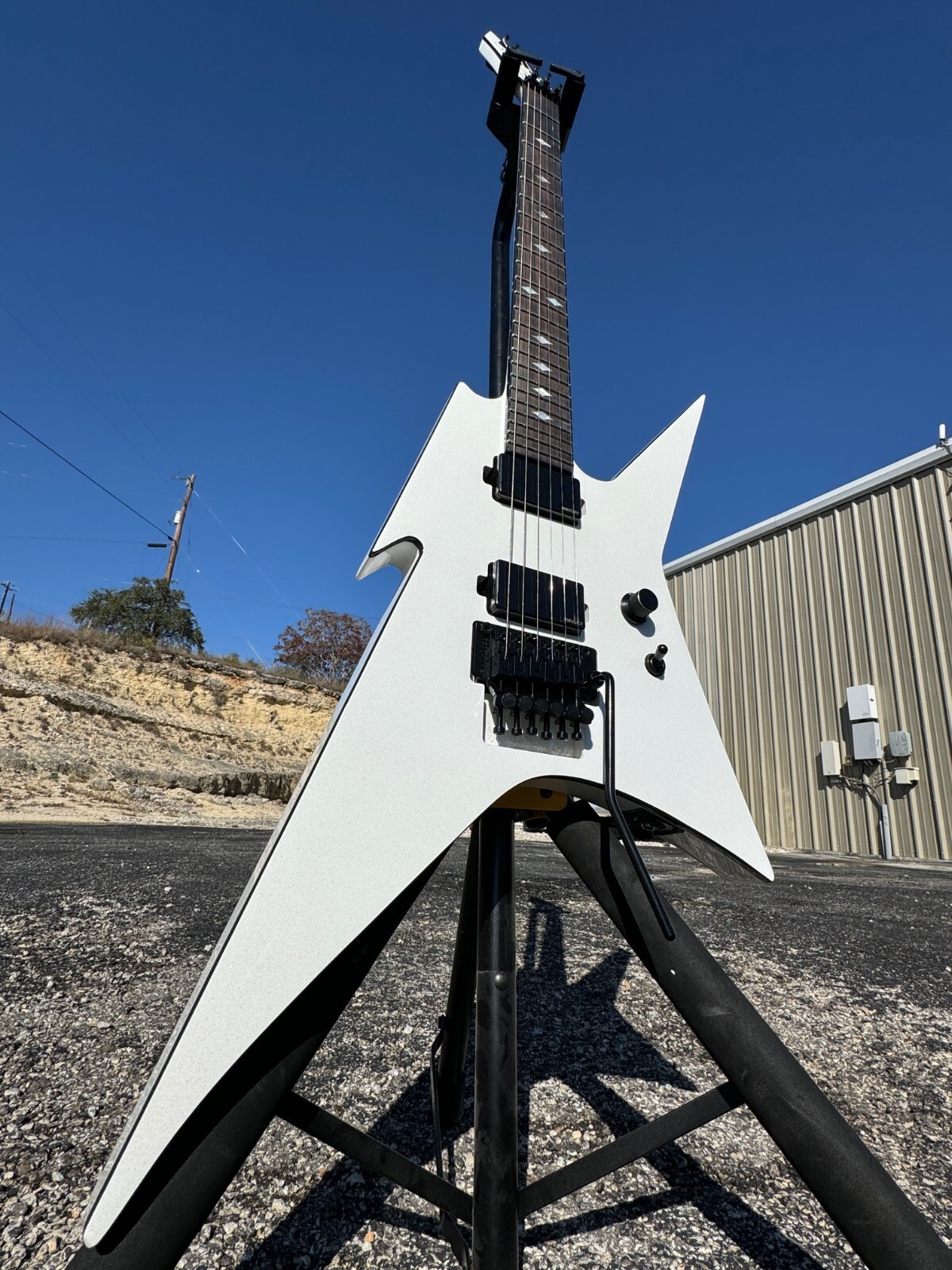 B.C. RICH IRONBIRD EXTREME MK-2 GUITAR w/ FLOYD ROSE WHITE PEARL