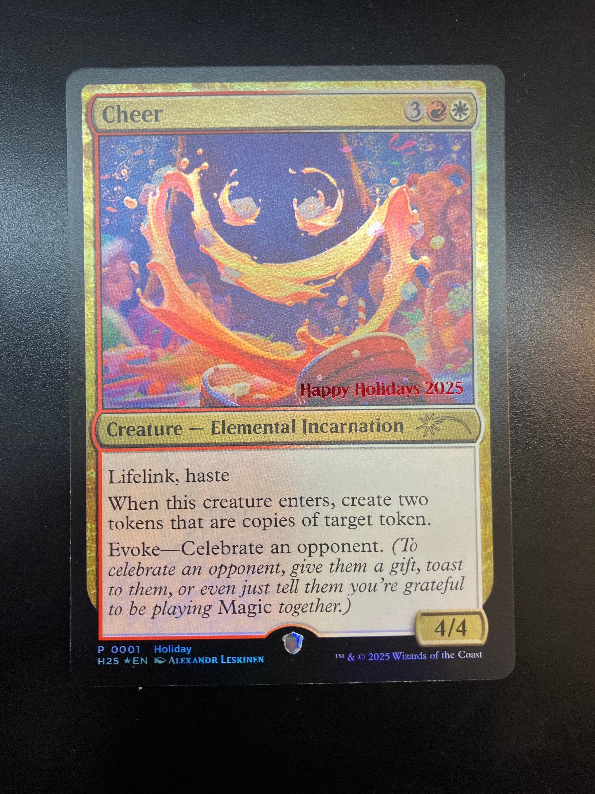 Cheer MTG 2025 Holiday Promo card | eBay