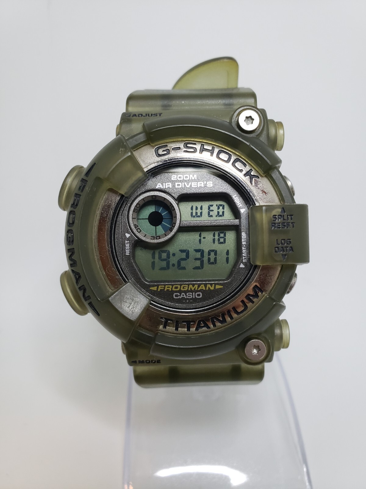 Casio G-Shock Frogman DW-8200 Green Skeleton Titanium 200m Diver