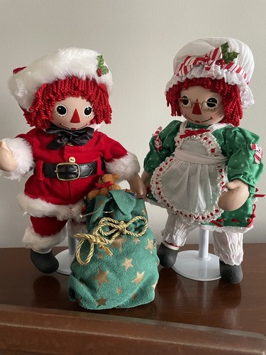Christmas with Raggedy Ann & Andy Danbury Mint Doll Set | eBay