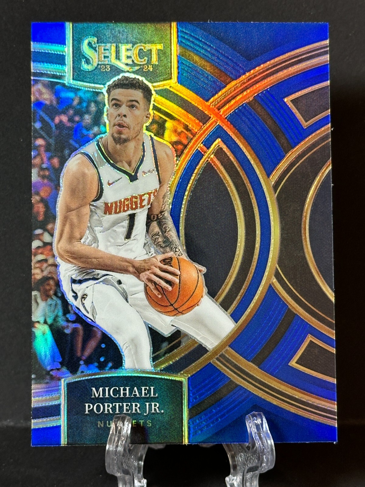 2023-24 Michael Porter Jr. Panini Select Blue Silver Prizm Premier