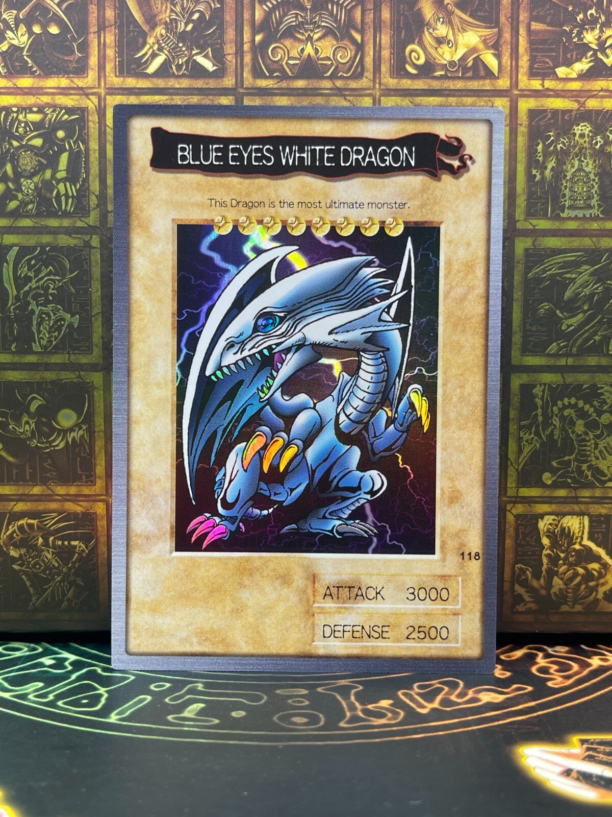 Yugioh bandai No.118 Blue Eyes White Dragon 1999 old school