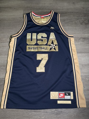 Larry Bird #7 1992 Dream Team Nike Jersey USA Olympics Authentic