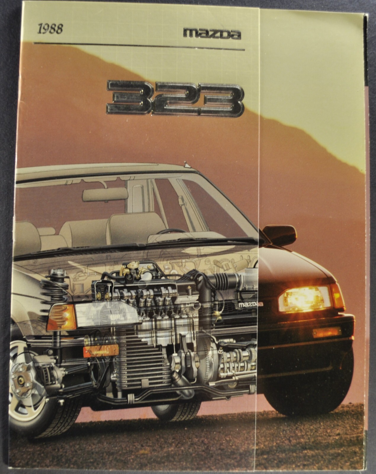 1988 Mazda 323 Catalog Brochure LX SE GT Sedan Hatchback Excellent