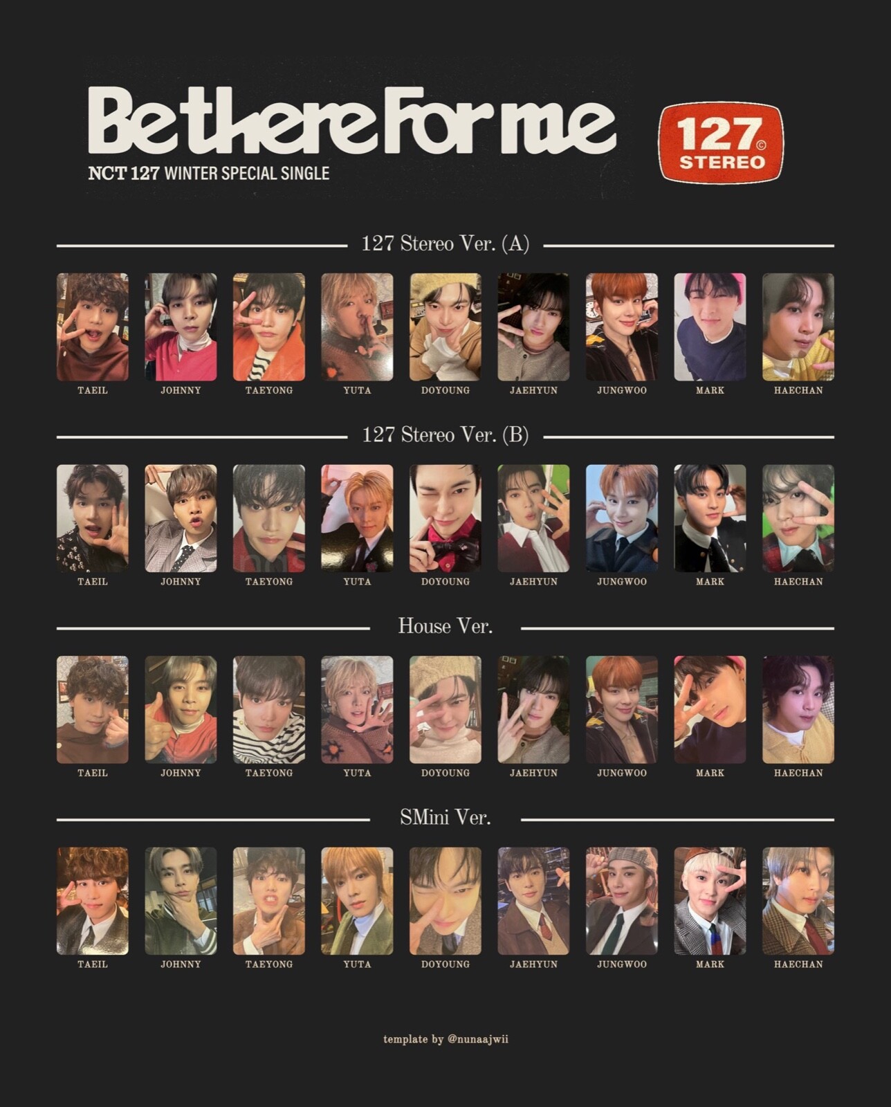 NCT 127 ALBUM WINTER SPECIAL SINGLE BE THERE FOR ME OFFICIAL