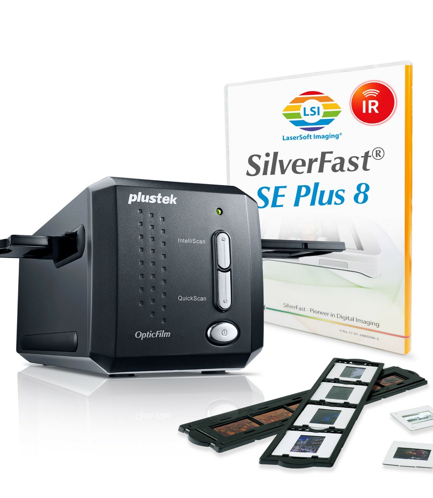 Plustek OpticFilm 8200i SE - 35mm Film Slide Scanner + Silverfast