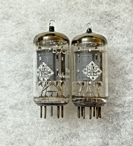 Telefunken ECC83 12AX7 Ribbed Plate Bottom Diamond NOS Tested