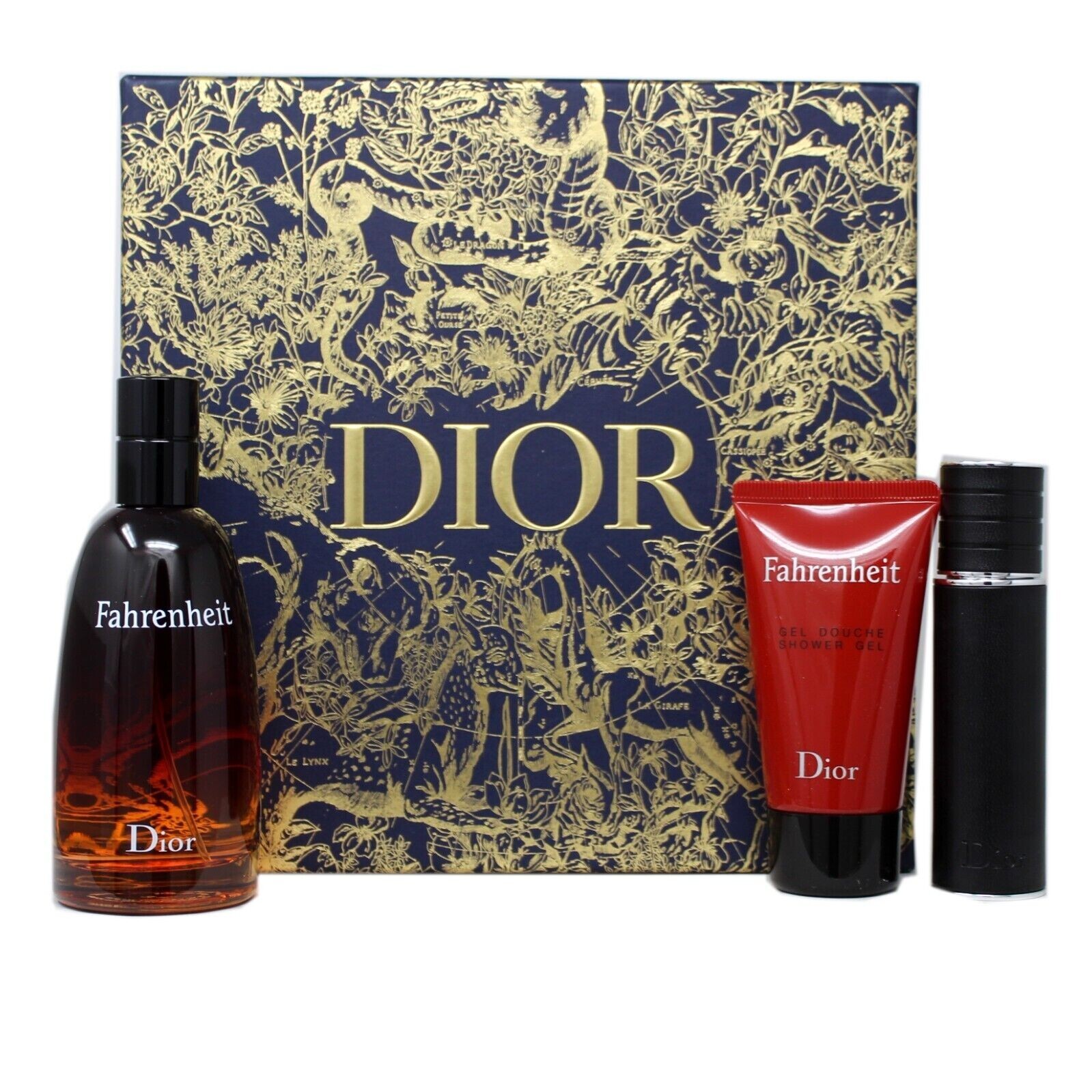 DIOR FAHRENHEIT 3 PIECE GIFT SET FOR MEN EAU DE TOILETTE NATURAL