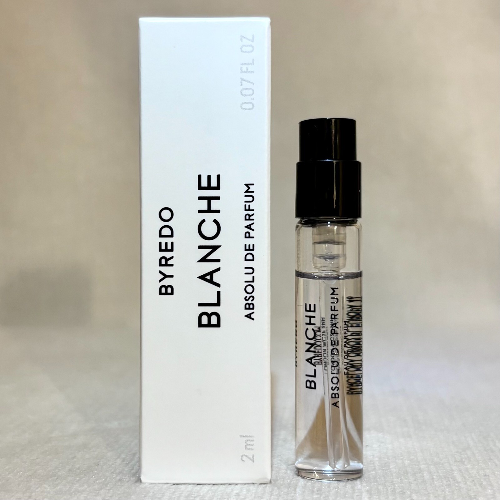 Byredo Blanche ABSOLU de Parfum Sample Spray .07oz, 2ml New in Box