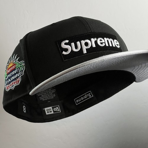 Supreme Box Logo New Era Fitted Black 8 Two 2 Tone White Grey