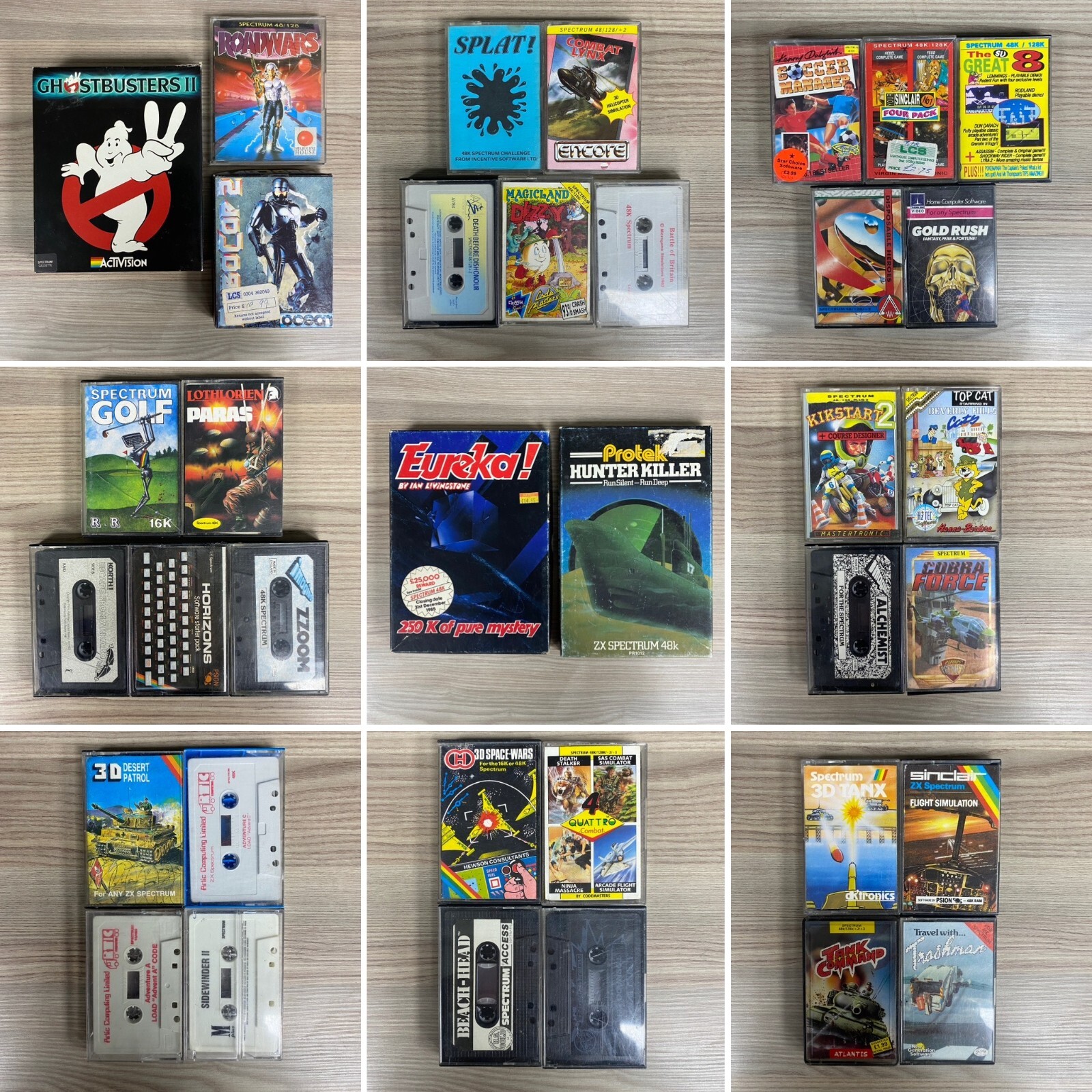 36 UNTESTED SINCLAIR ZX SPECTRUM COMPUTER GAMES CASSETTE TAPES