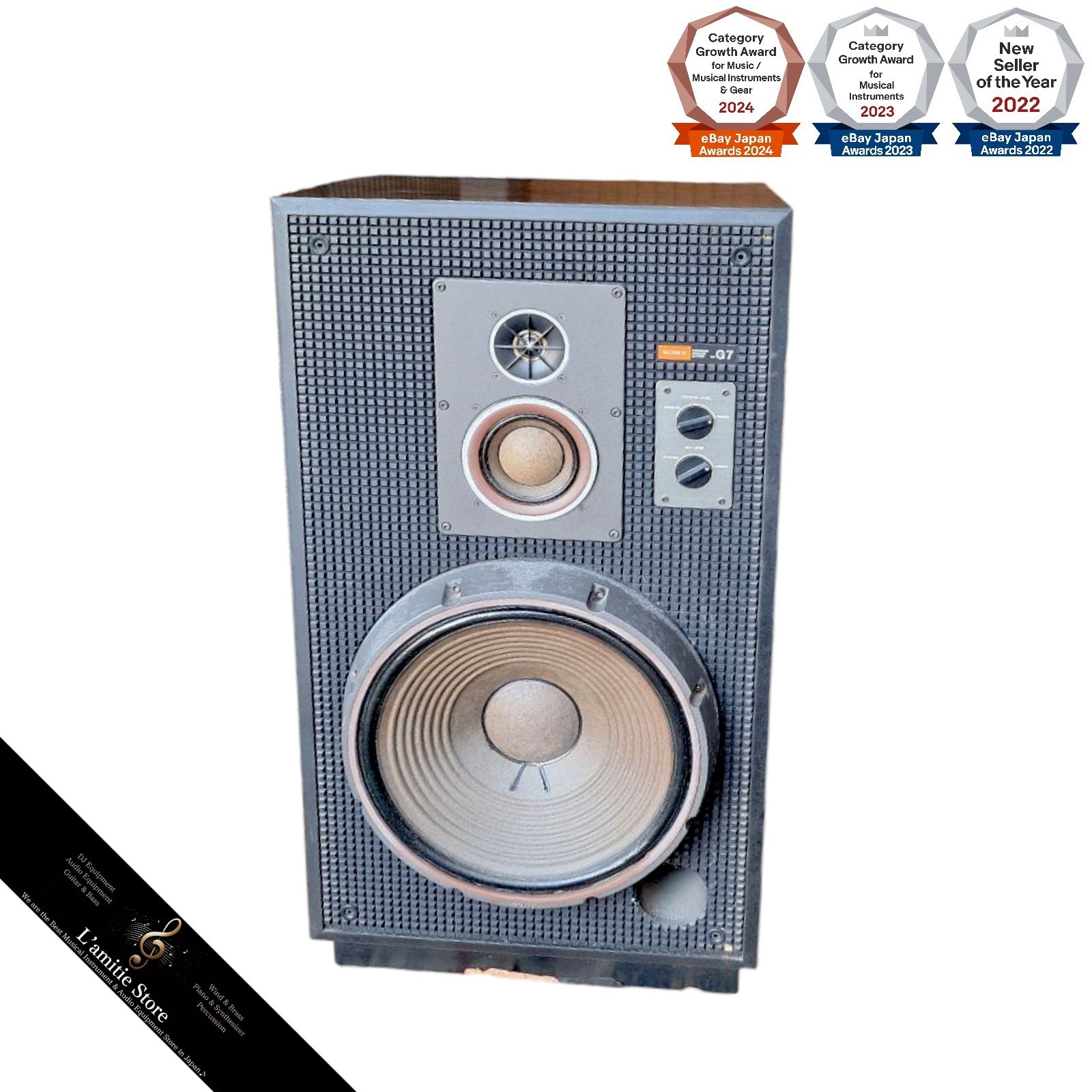 SONY SS-G7 Vintage Bookshelf 3-Way Speaker Vintage Audio SSG7