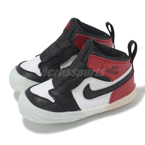 Nike Jordan 1 TD AJ1 Black Toe Reimagined Toddler Infant Casual