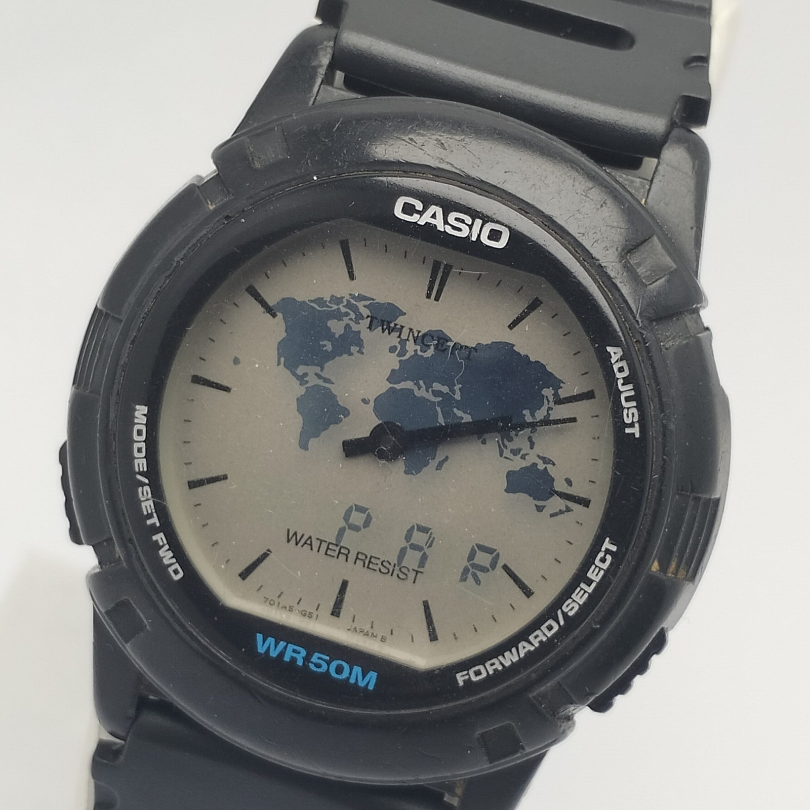 Casio 1349 Twincept ABX-20 World Time Ana-Digi Quartz Vintage