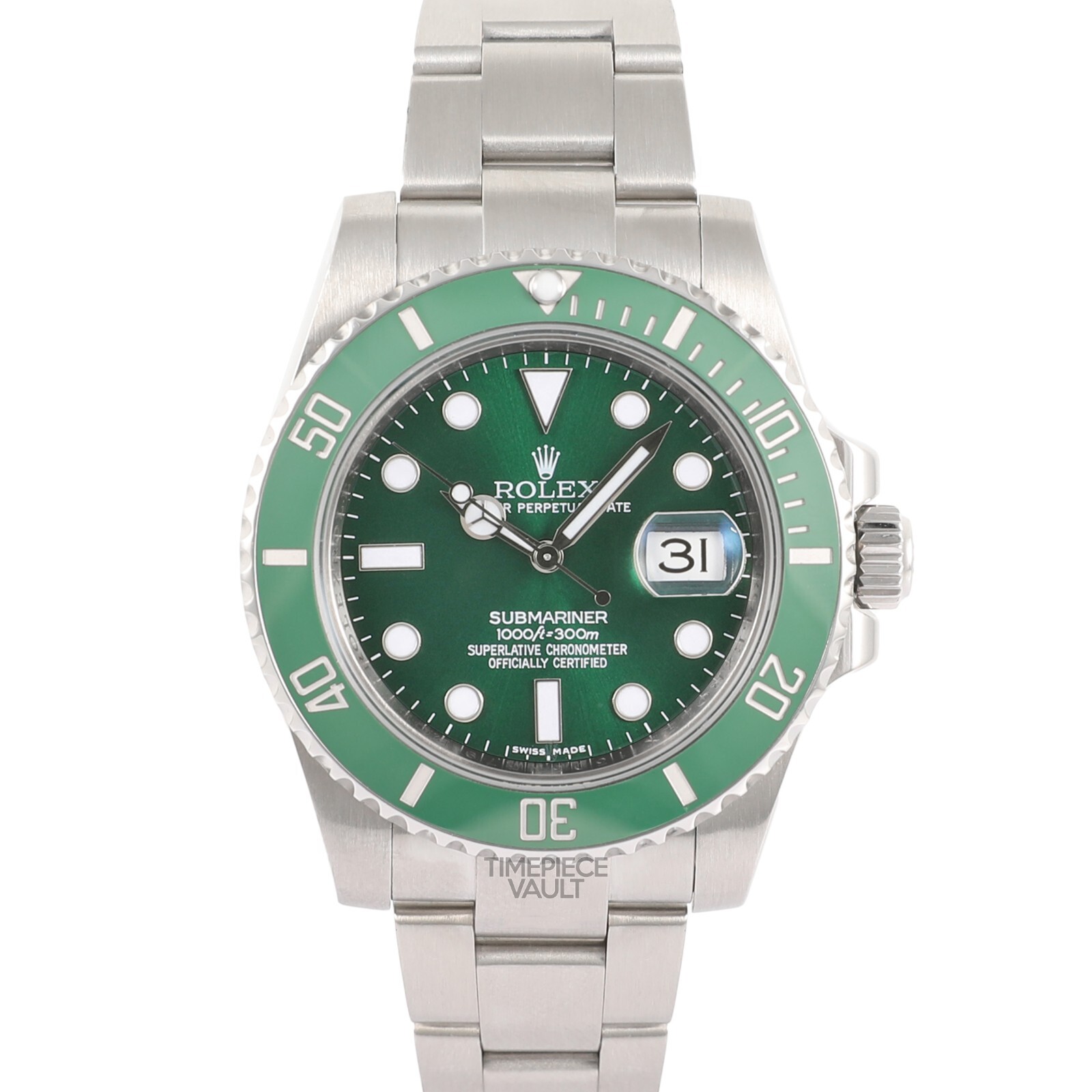 Rolex Submariner 116610LN Date Steel 40mm-Green Malachite Dial