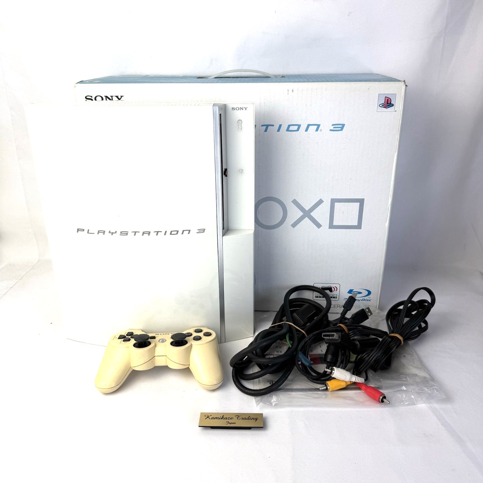 PS3 Ceramic White 80GB CECHL00 Console Full Accessories