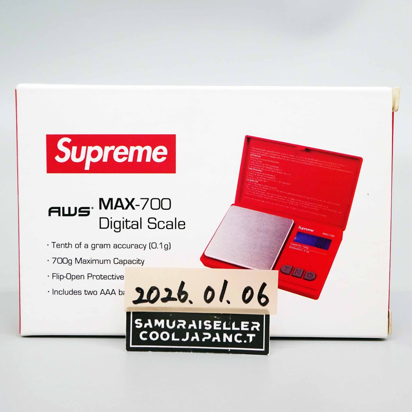 Supreme X AWS Max-700 Digital Scale RED from Japan NEW | eBay