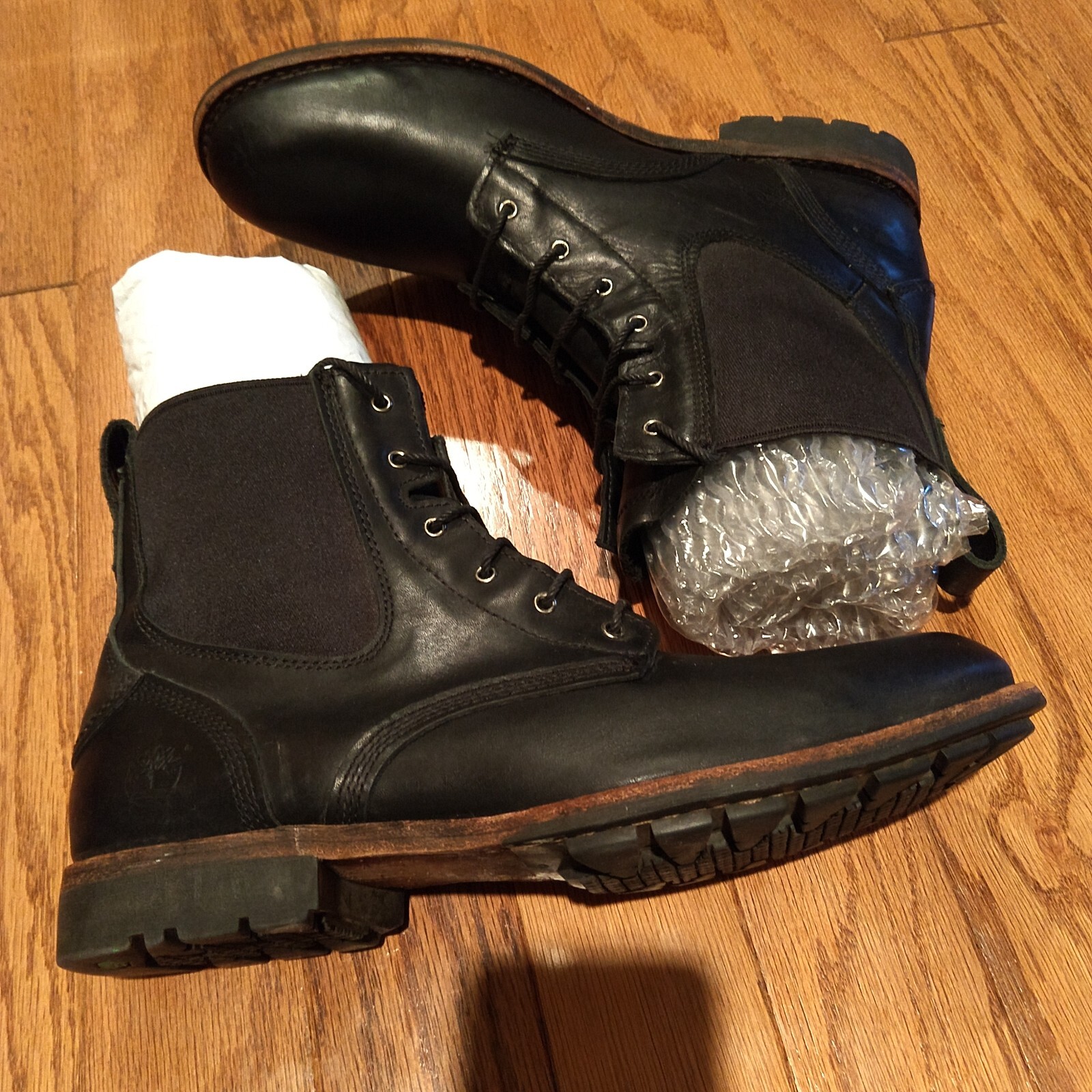 Timberland Earthkeepers Black Leather City Premium Chelsea Lace Up