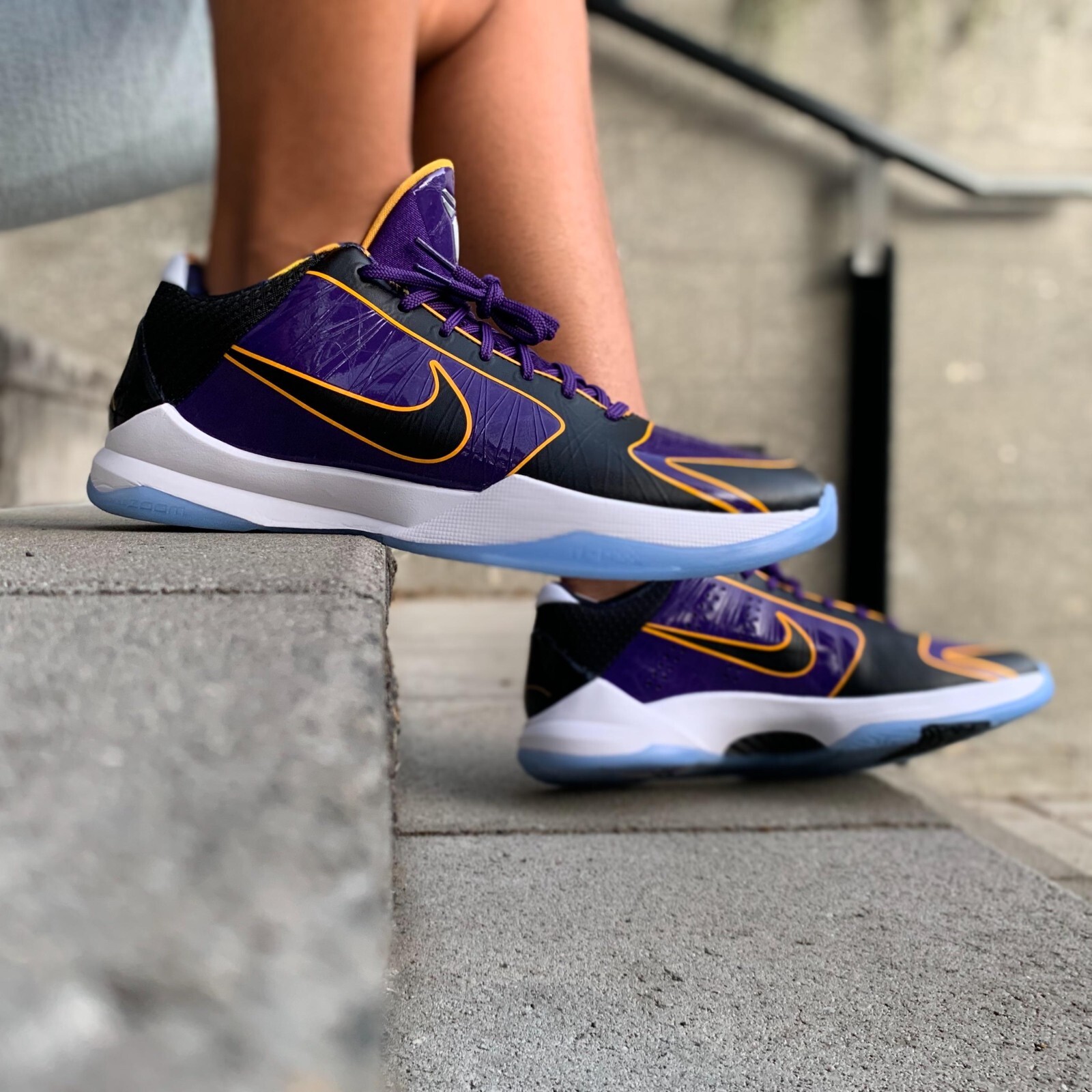 Nike Kobe 5 Protro Lakers “5x Champ”- Court Purple/ Black Men-5
