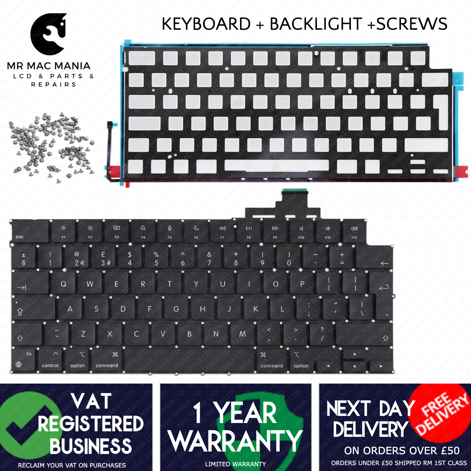 Keyboard for Macbook Air A2941 Keyboard 15