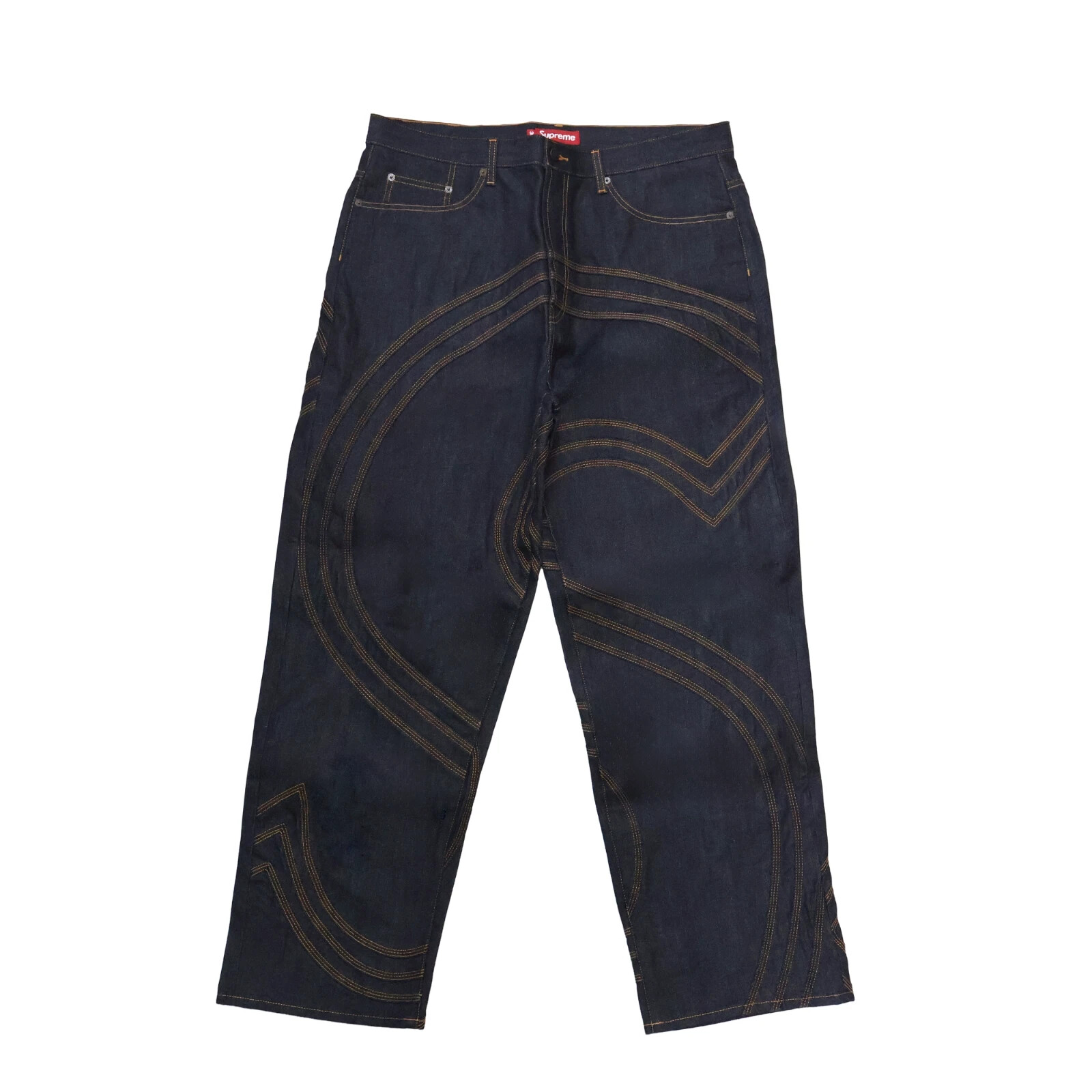 Supreme S Logo Rigid Baggy Jean Rigid Indigo | eBay