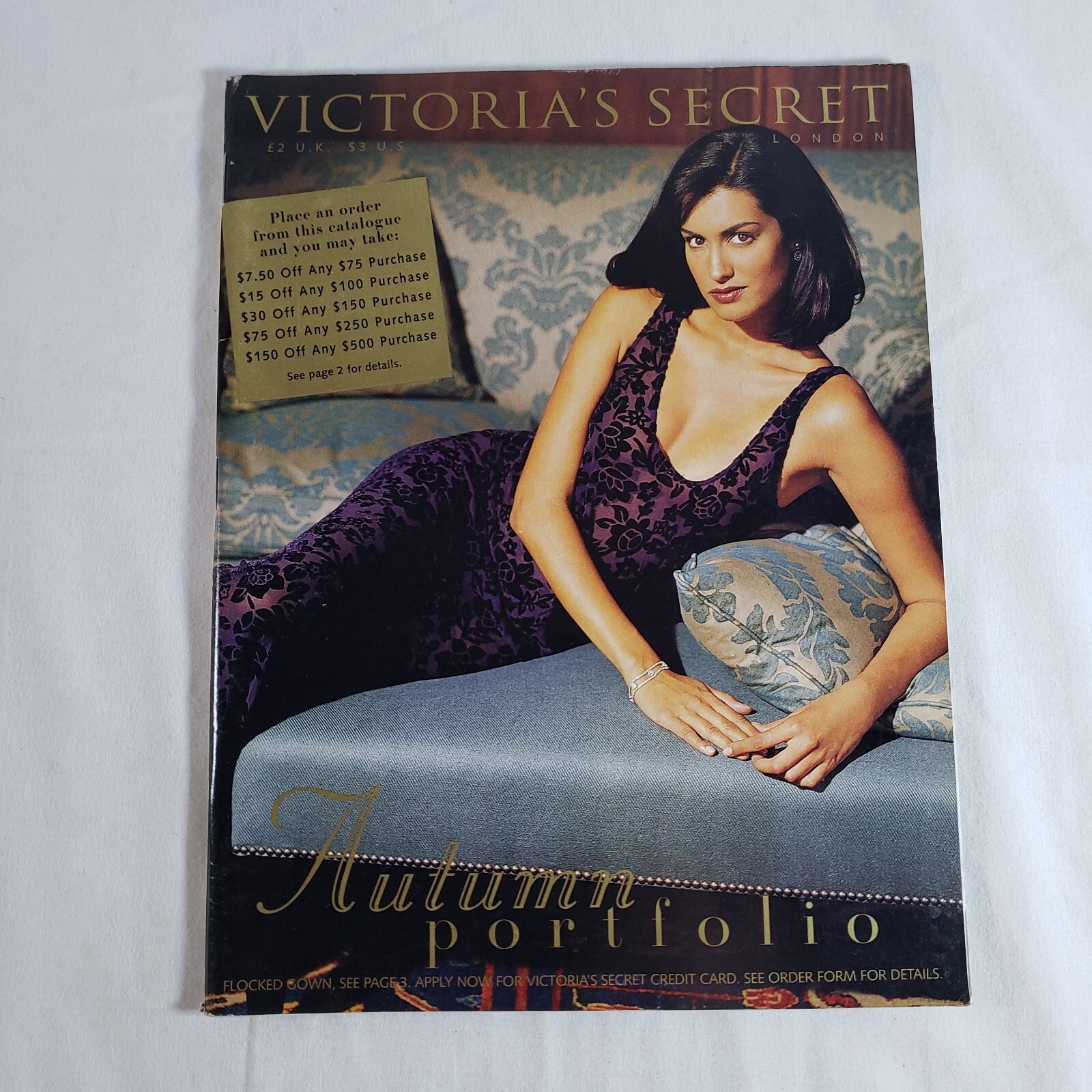 Victoria's Secret Catalog Autumn Portfolio 1995 Yasmeen Ghauri | eBay