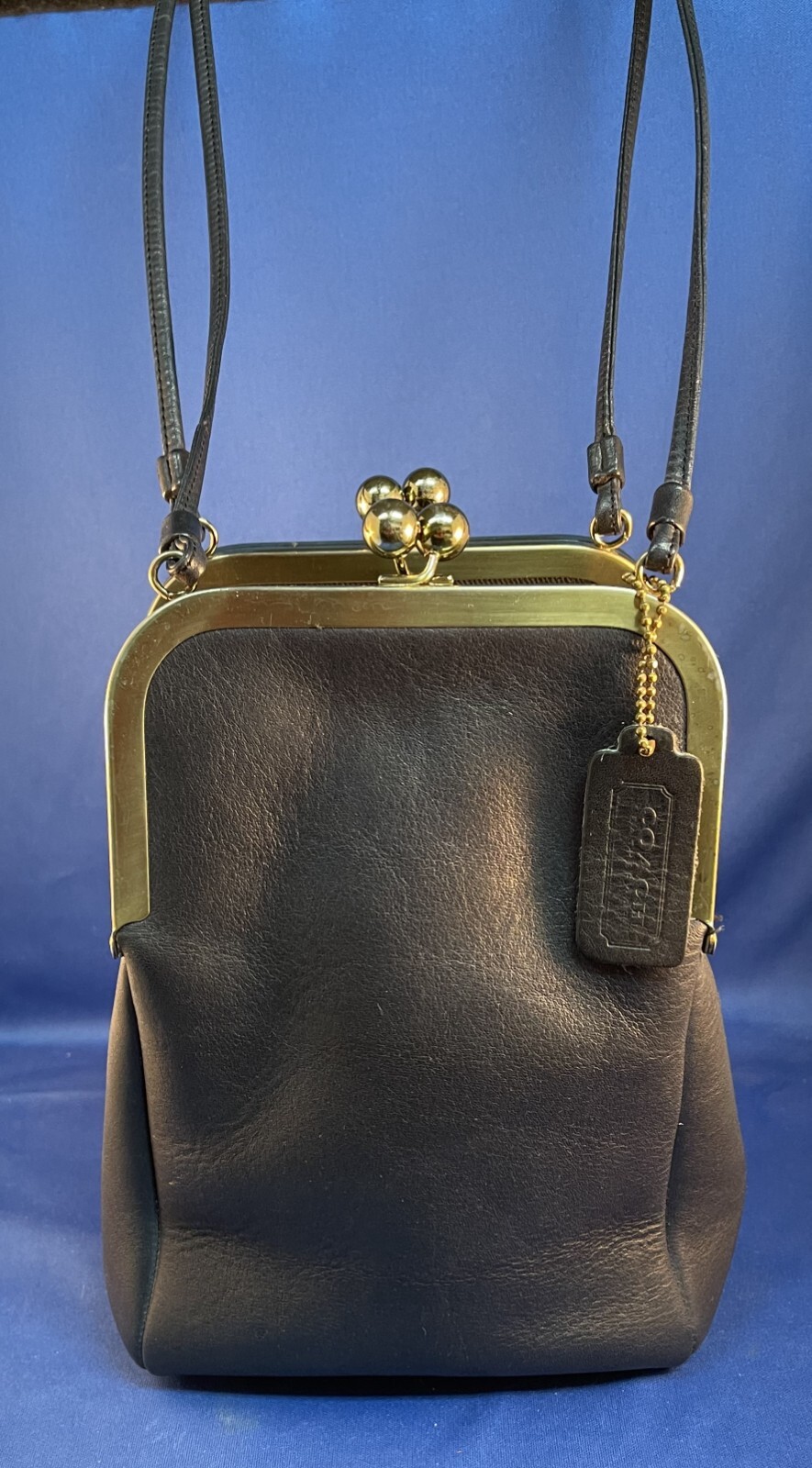 Vintage Coach – 1960's – Bonnie Cashin – Double Kiss Purse – Metal