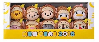 Disney TSUM TSUM The Year of Monkey 2016 Mini Plush Toy 10pcs