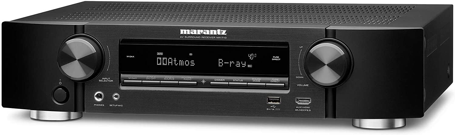 MARANTZ NR1710 AV Receiver Dolby Atmos Height Virtualizer Black
