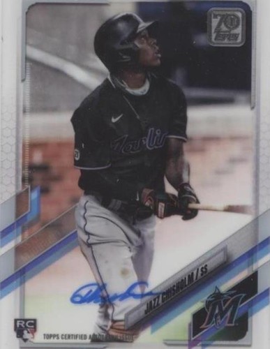 Jazz Chisholm Jr. 2022 Topps Clearly Authentic Auto #d /10 Topps