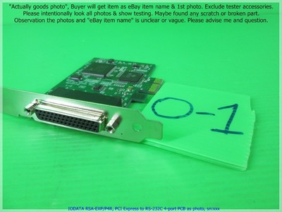 IODATA RSA-EXP/P4R, PCI Express to RS-232C 4-port PCB as photo, sn